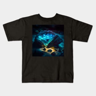 The Ethereal Beauty of Mystic Waters Kids T-Shirt